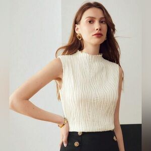 **NWT** MOTF Elegant Sleeveless Top - S